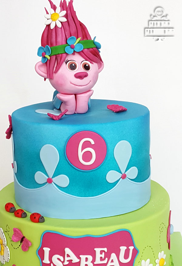 Super Een Trolls verjaardagstaart • Yummie Sweet Cakes • JP-11