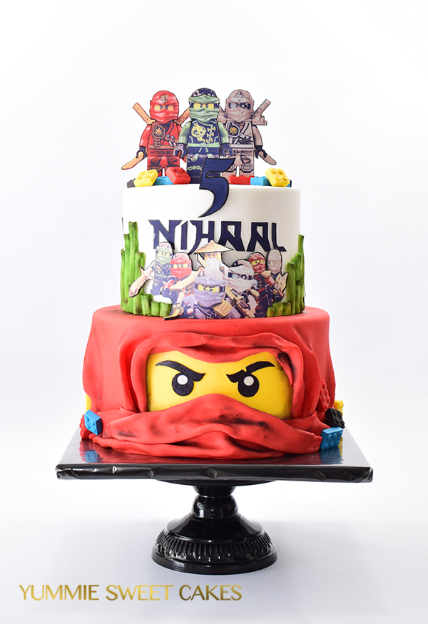 Een stoere Ninjago verjaardagstaart