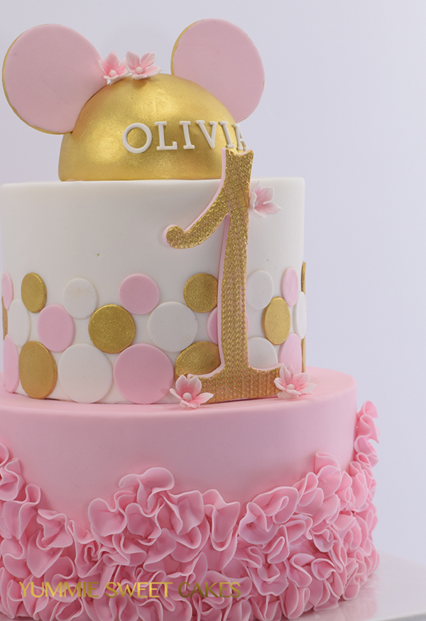 Verbazingwekkend Een Minniemouse taart voor eerste verjaardag • Yummie Sweet Cakes • QS-59