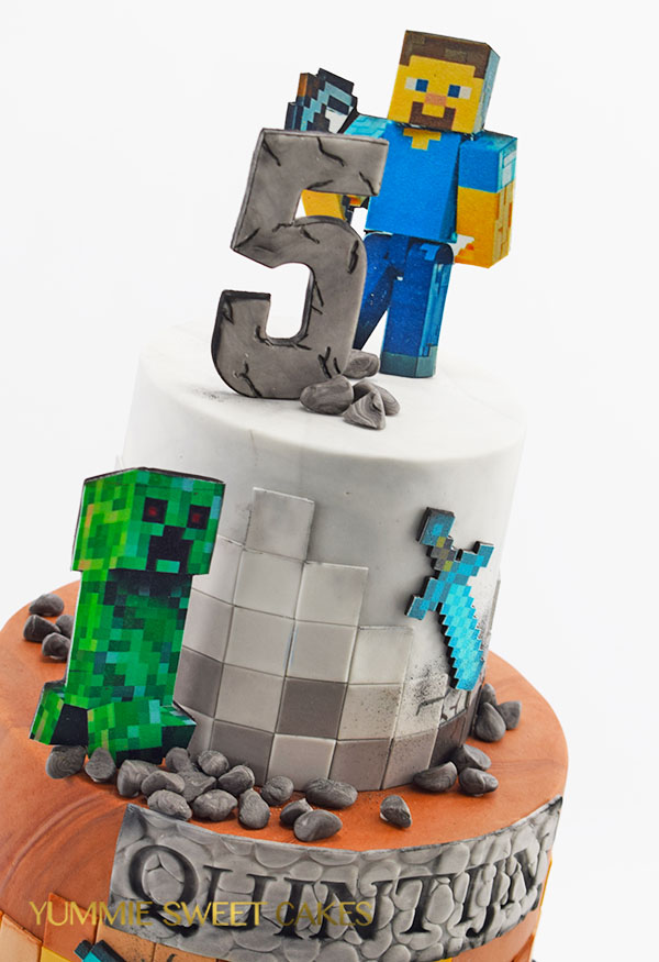De enige echte Minecraft taart